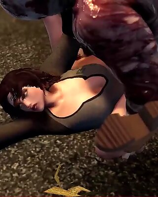 3D postavy videohry se pobavily 10 anální sexuální hratelností.