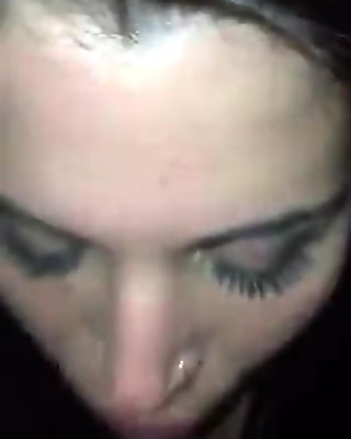 Attractive eyed busty sweetheart sucking dick in university