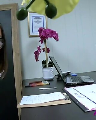 Sneaking Dildo &_ Getting Fucked In Office- Lexi Mansfield