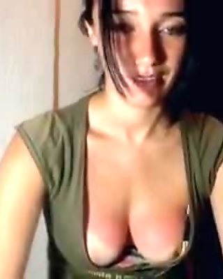 Showing off tits