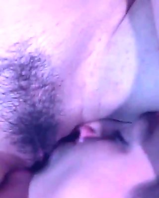 Horny milf licks a brunette babes succulent labia